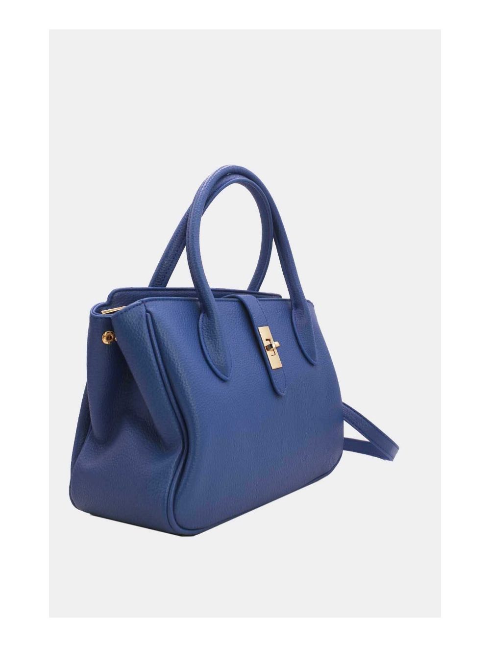 Tom&eva Sac à Main Effet Cuir Grainé 6956 -Bleu