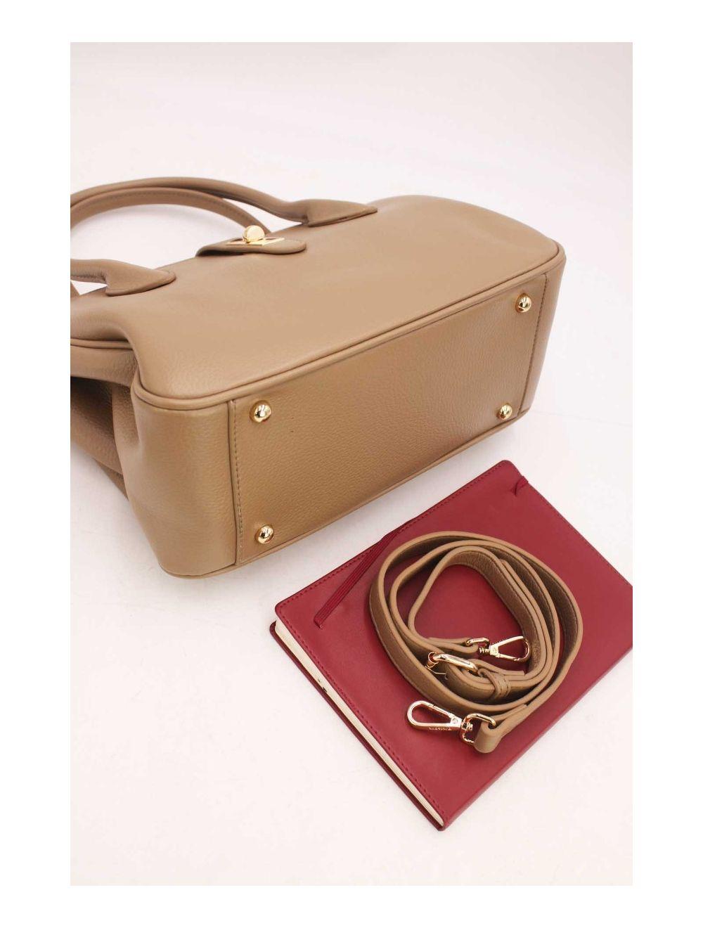 tom&eva Sac à Main Effet Cuir Grainé 6956 -Khaki