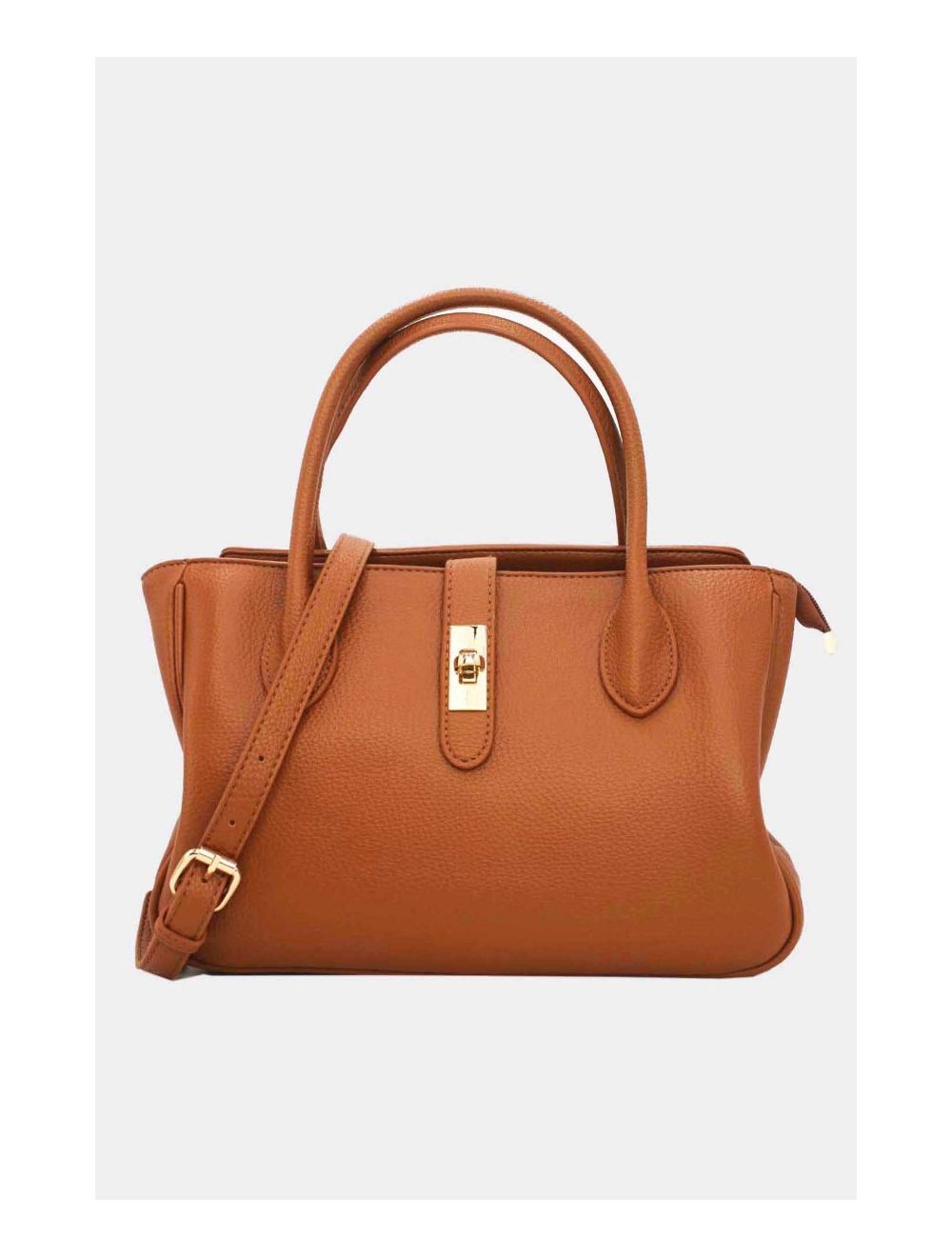 Tom&eva Sac à Main Effet Cuir Grainé 6956 -Marron