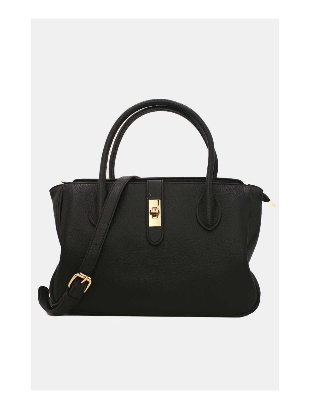 Tom&eva Sac à Main Effet Cuir Grainé 6956 -Noir