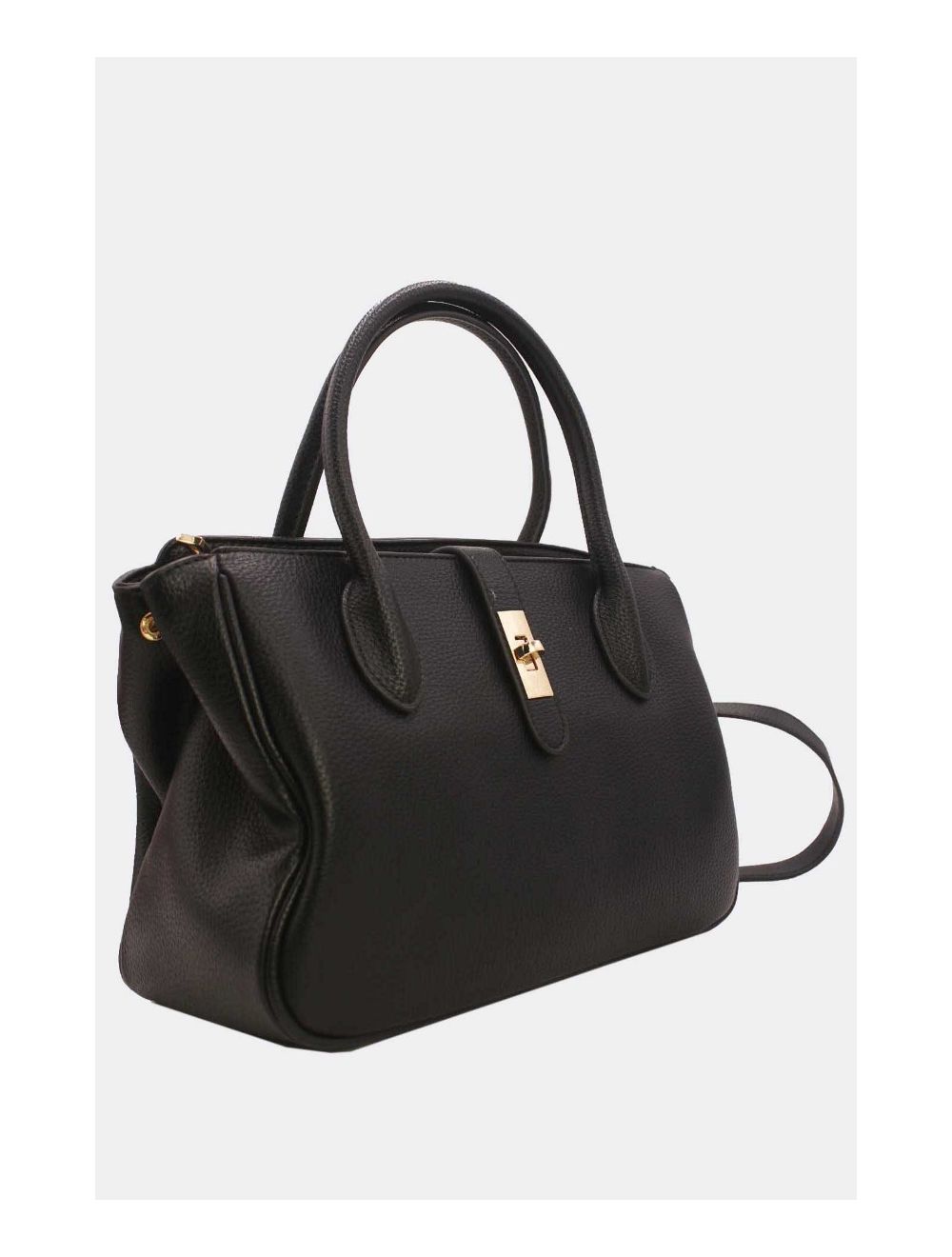 Tom&eva Sac à Main Effet Cuir Grainé 6956 -Noir