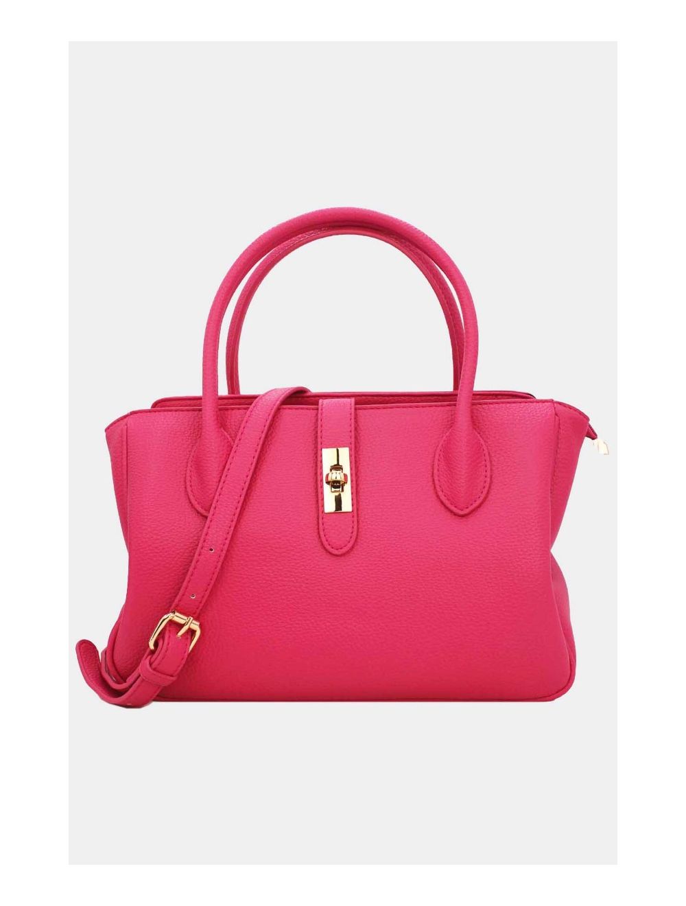 Tom&eva Sac à Main Effet Cuir Grainé 6956 -Rose