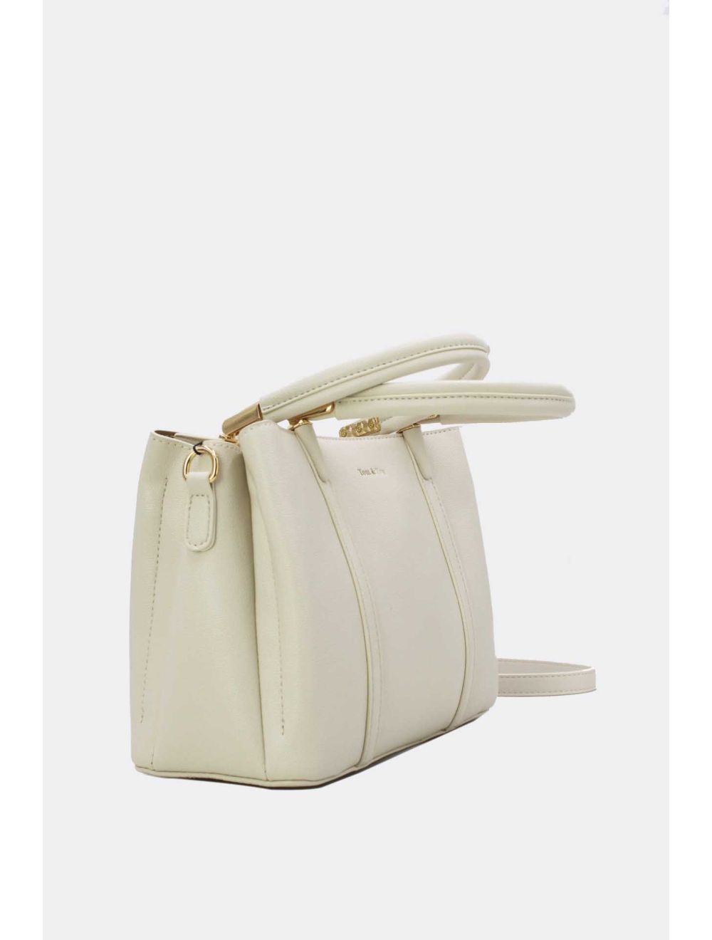 Tom&eva Sac à Main Effet Cuir Urban 24B-6078-Blanc