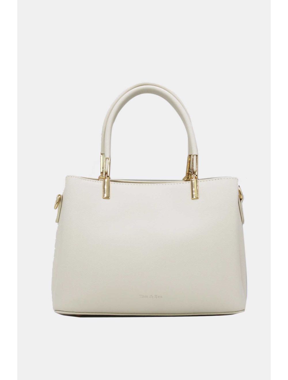 Tom&eva Sac à Main Effet Cuir Urban 24B-6078-Blanc