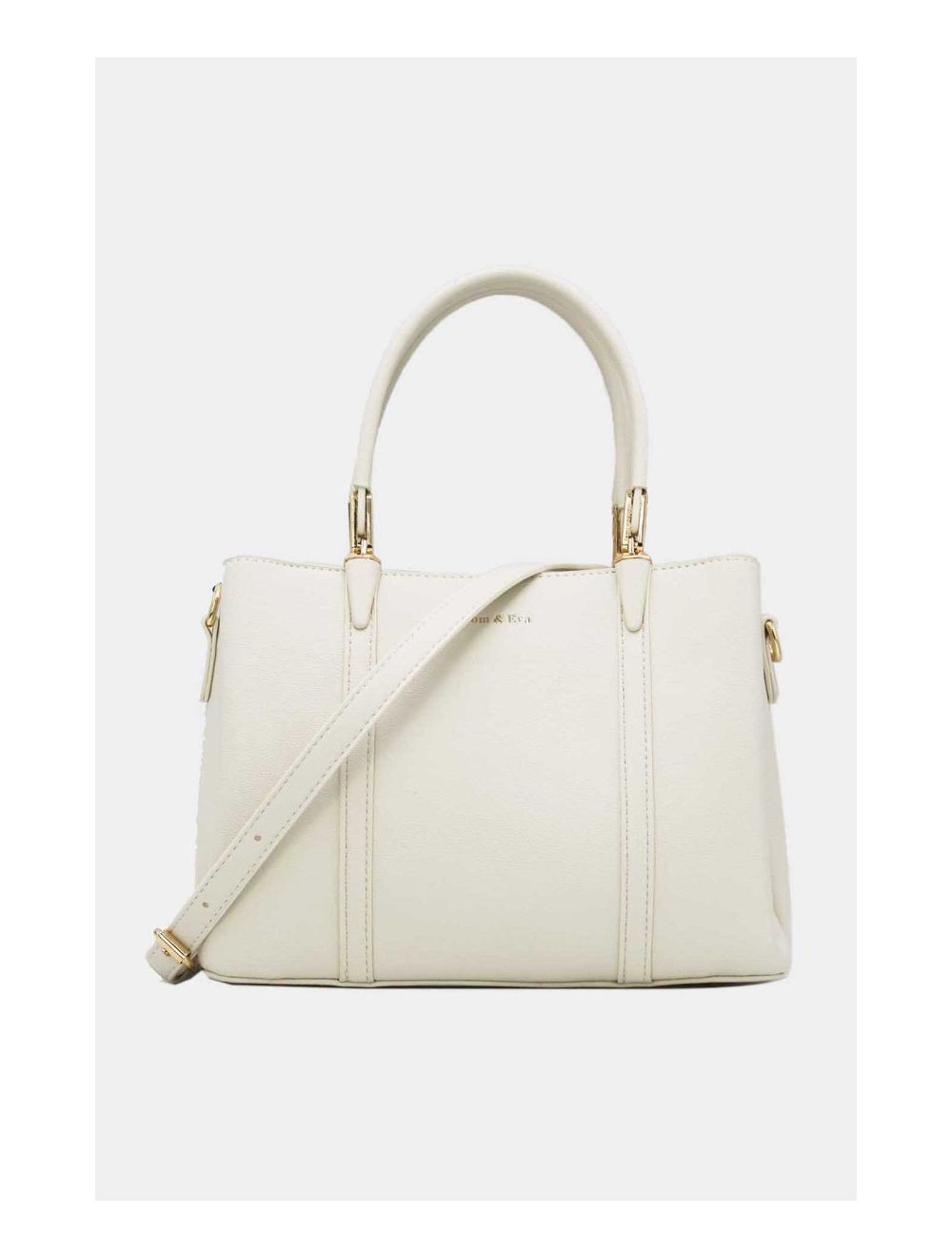 tom&eva Sac à Main Effet Cuir Urban 24B-6078-Blanc