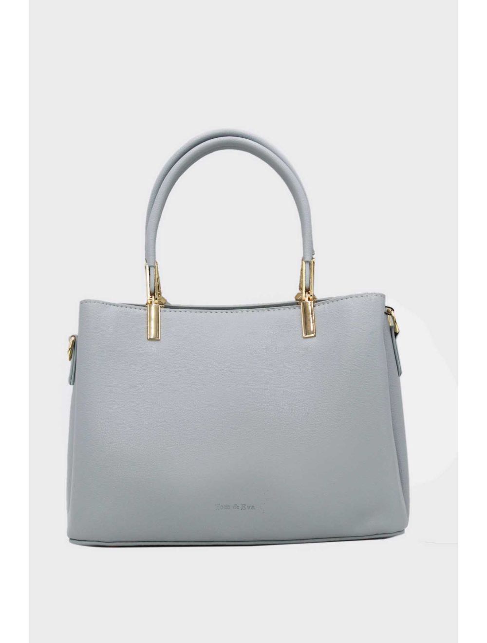 Tom&eva Sac à Main Effet Cuir Urban 24B-6078-Bleu