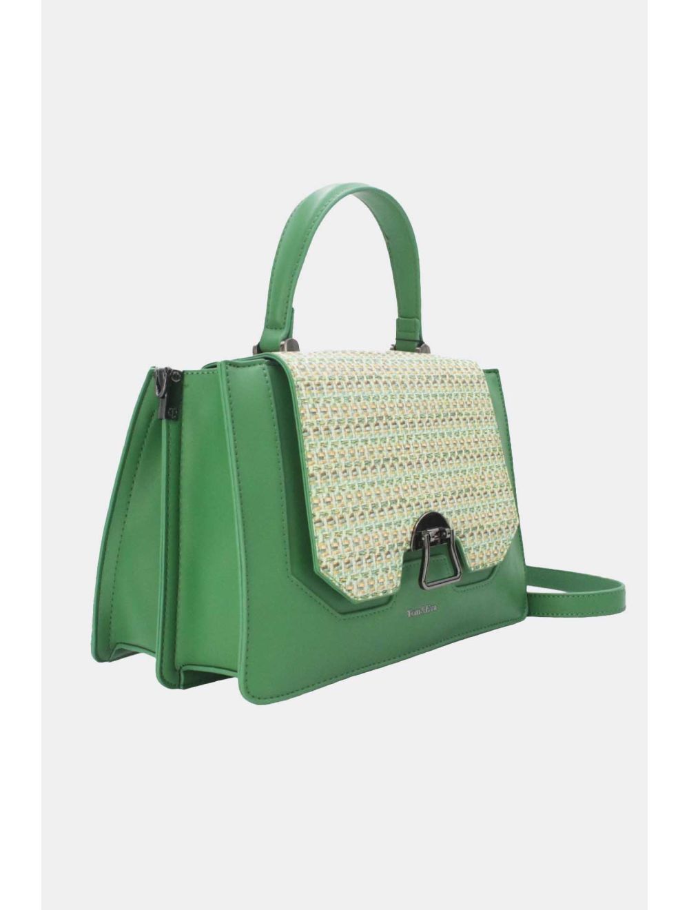 Tom&eva Sac à Main Effet Paille 24B-6129-Vert