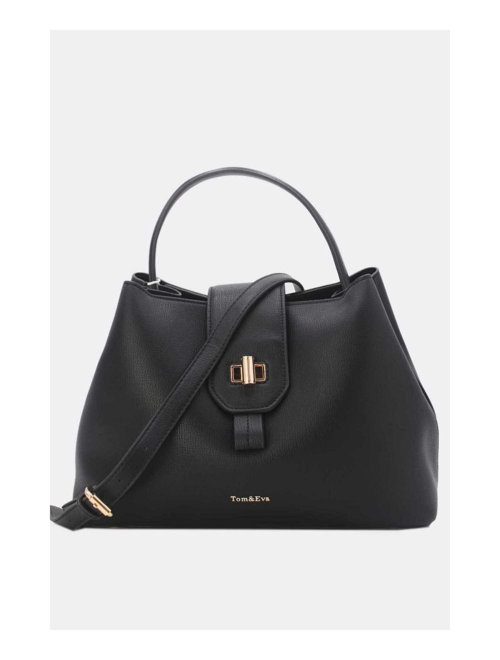 Tom&eva Sac à Main Femme Avec Languette 6982-Noir