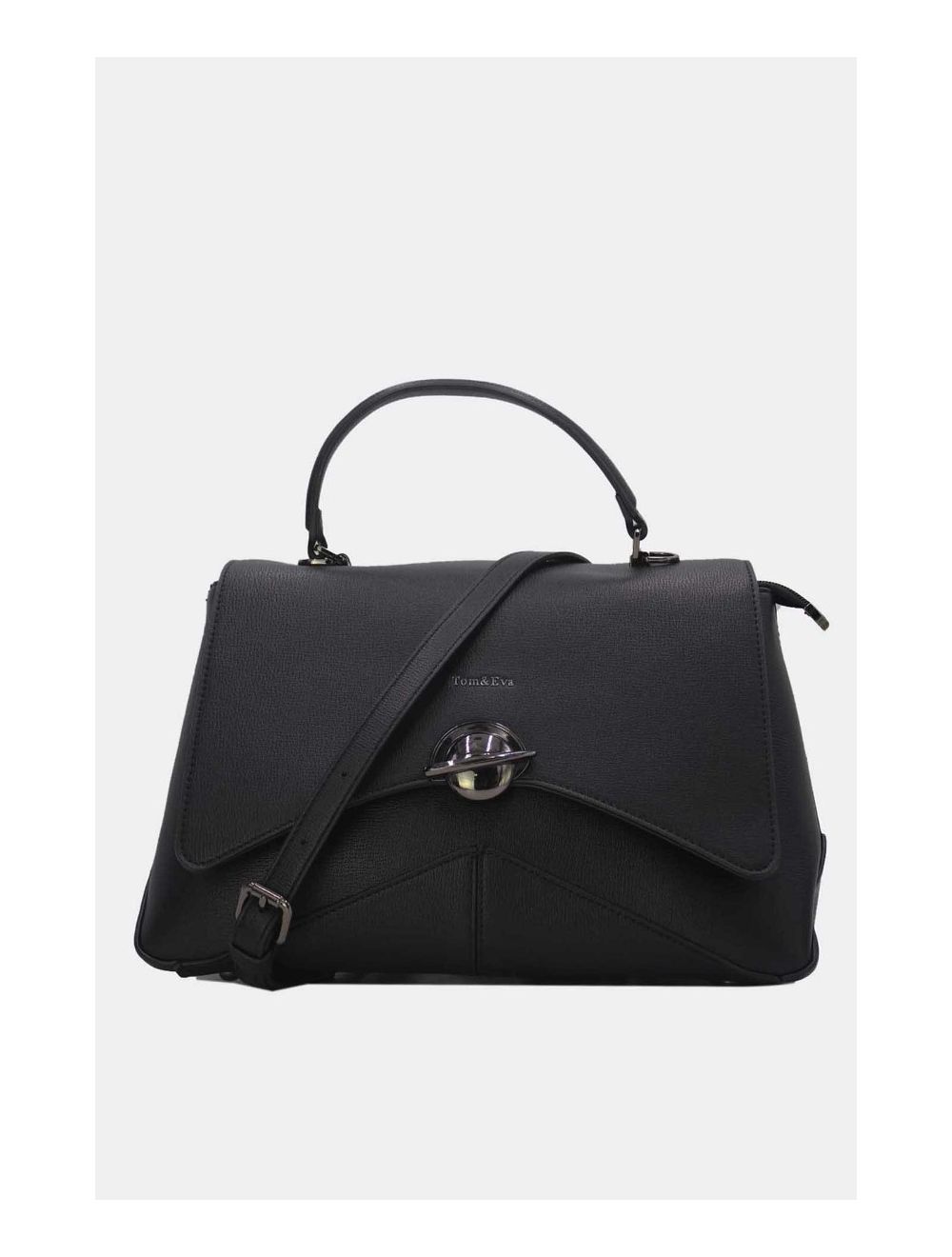 Tom&eva Sac à Main Femme Bicolore 24B-6013-Noir