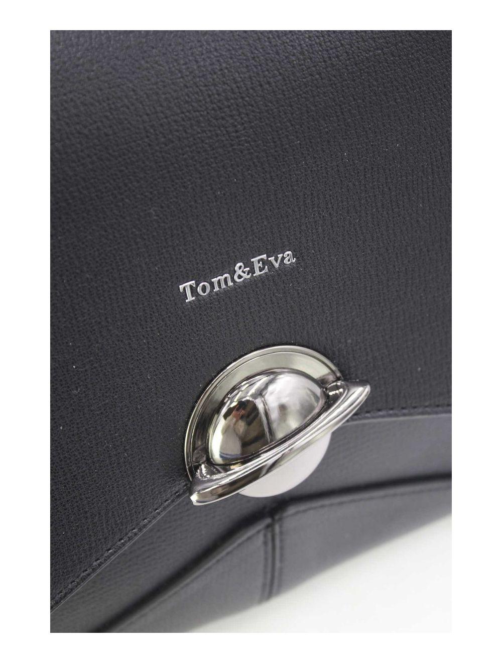 tom&eva Sac à Main Femme Bicolore 24B-6013-Noir