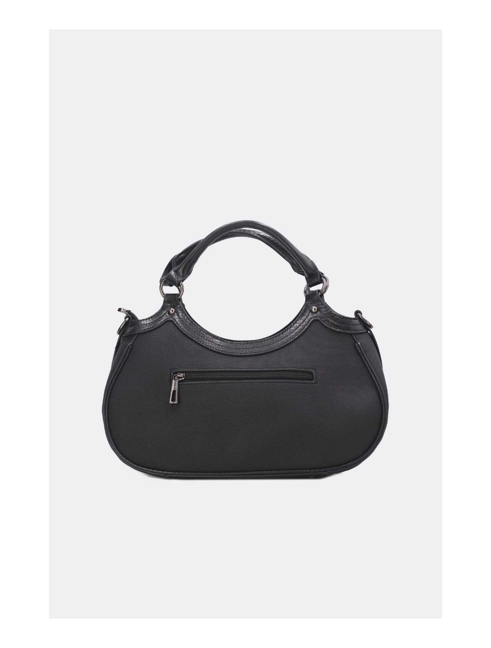 Tom&eva Sac à Main Femme Effet Tissu 24B-6058-Noir