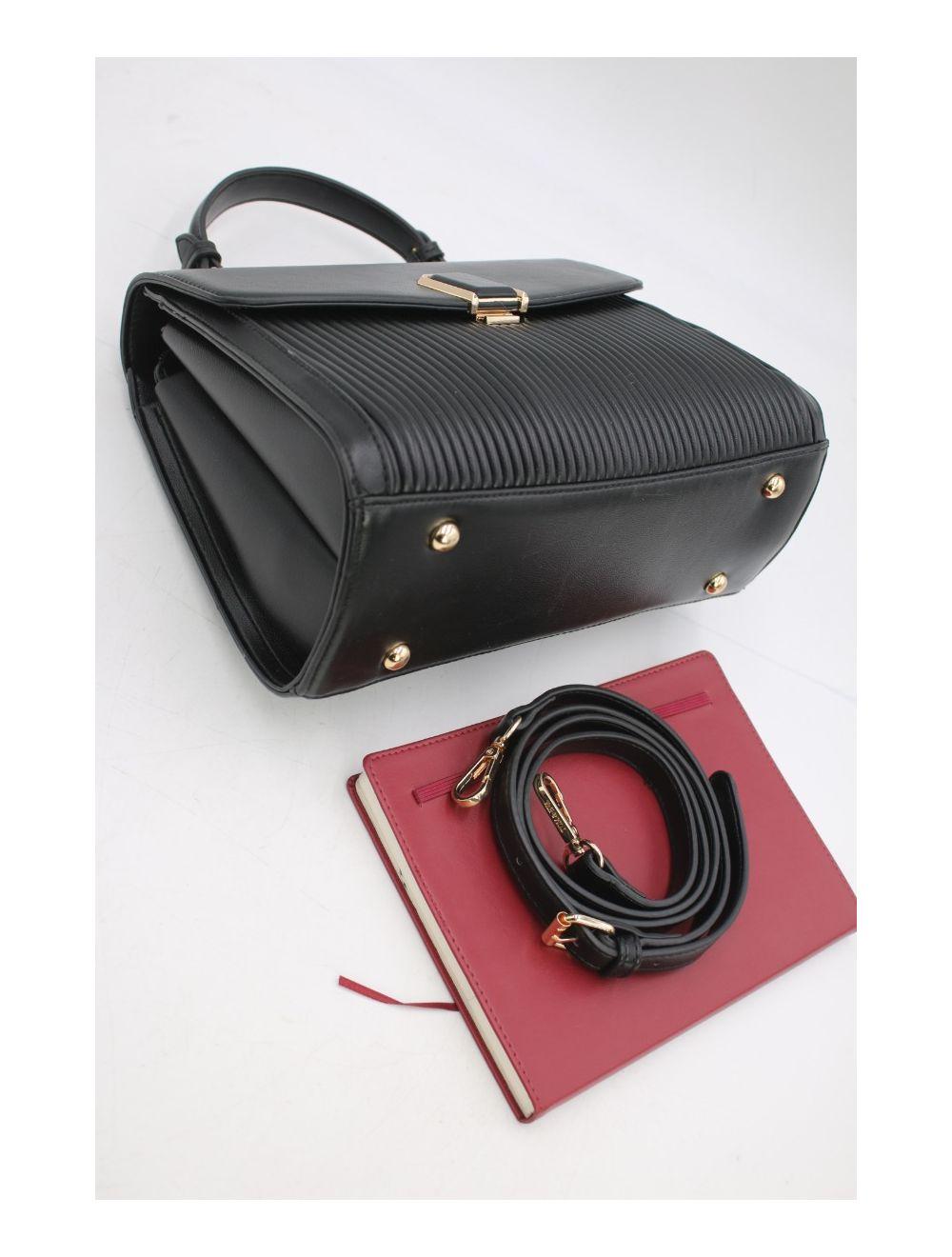 tom&eva Sac à Main Femme Plissé 22B-5638-Noir
