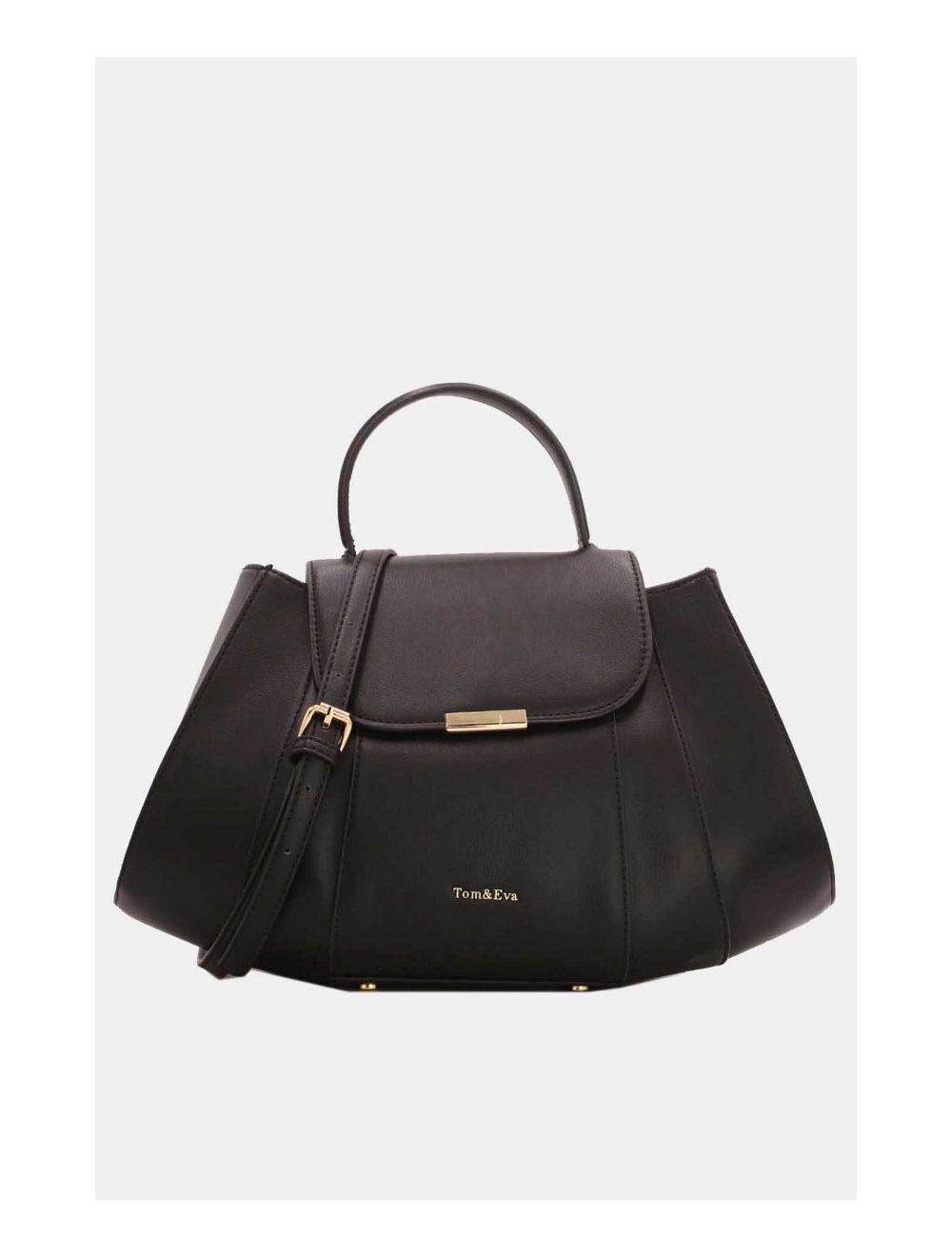 Tom&eva Sac à Main Forme éventail Uni-6826U-Black
