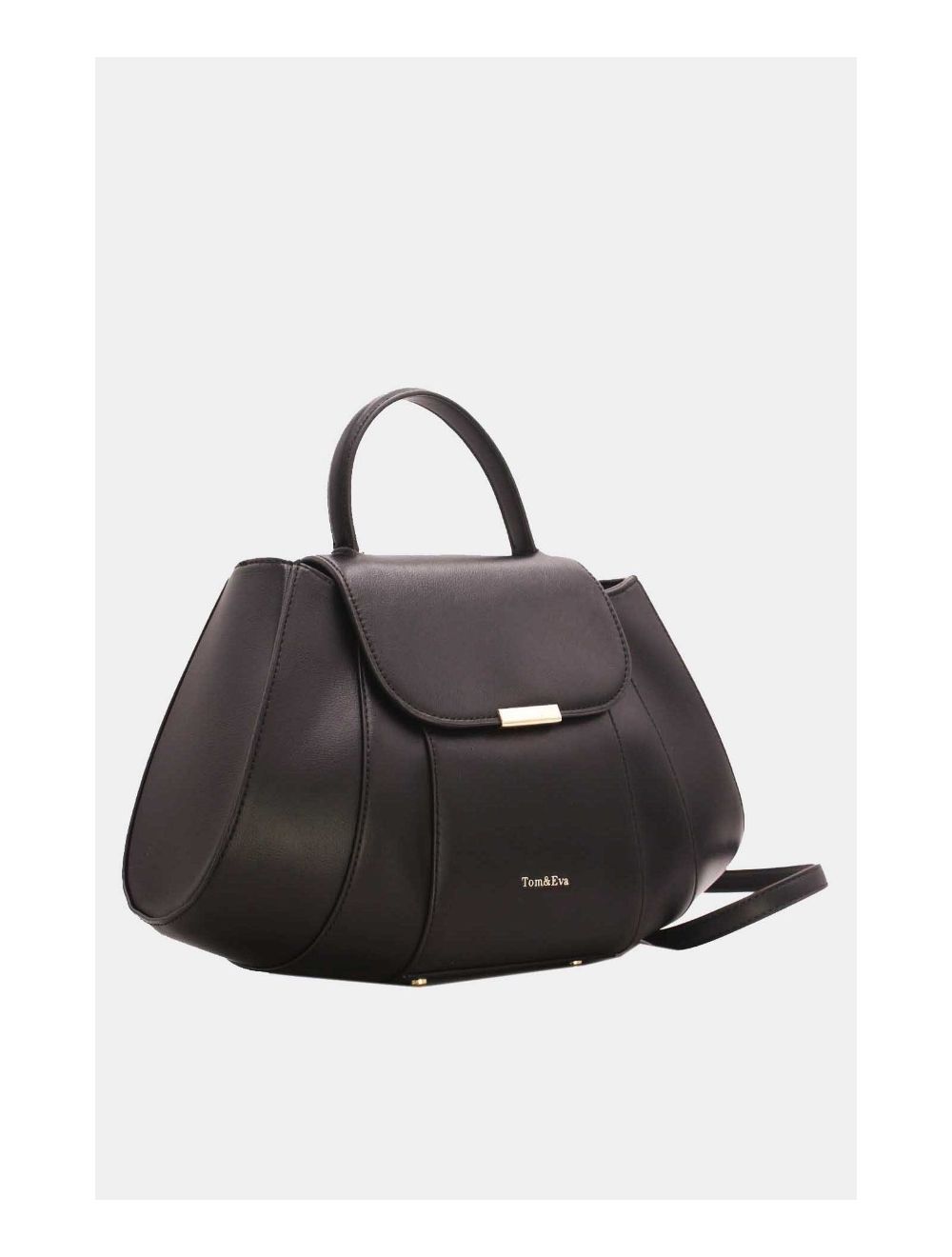 Tom&eva Sac à Main Forme éventail Uni-6826U-Black