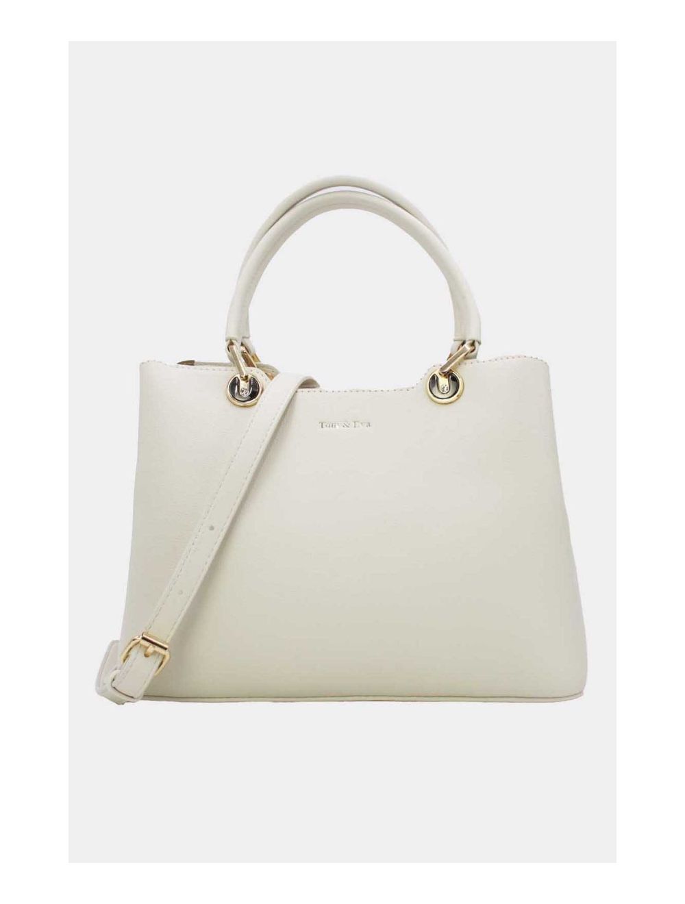 Tom&eva Sac à Main Minimaliste 24B-6077-Blanc