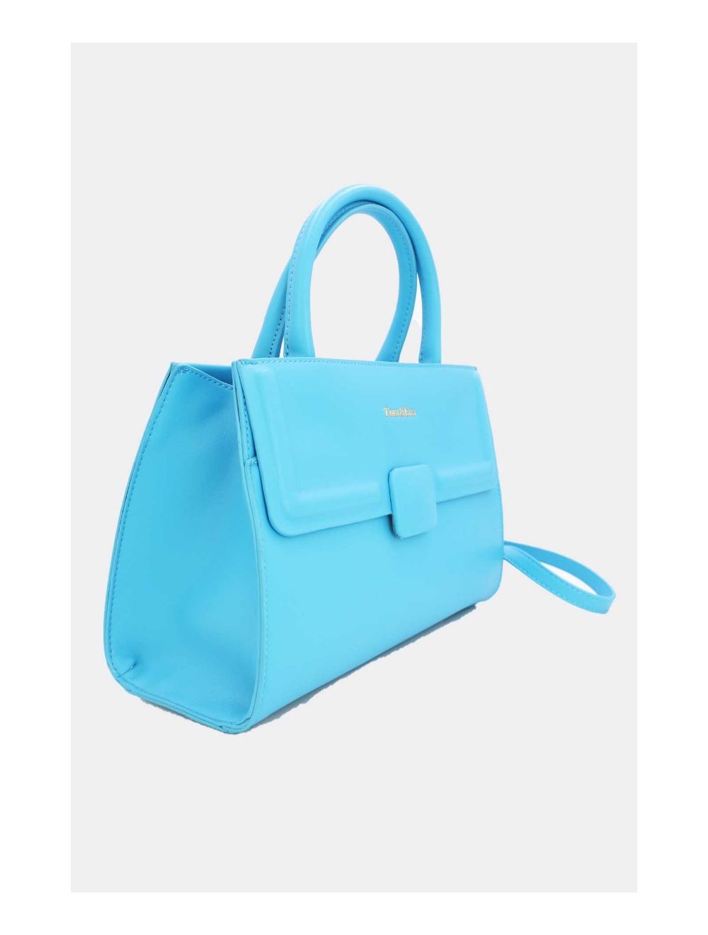 Tom&eva Sac à Main Moderne Boucle Carré-6906-Blue