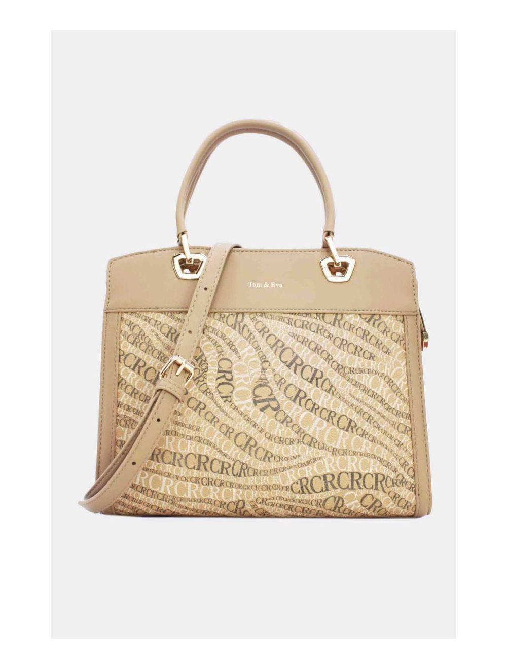 tom&eva Sac à Main Monogramme-22B-5677-Abricot