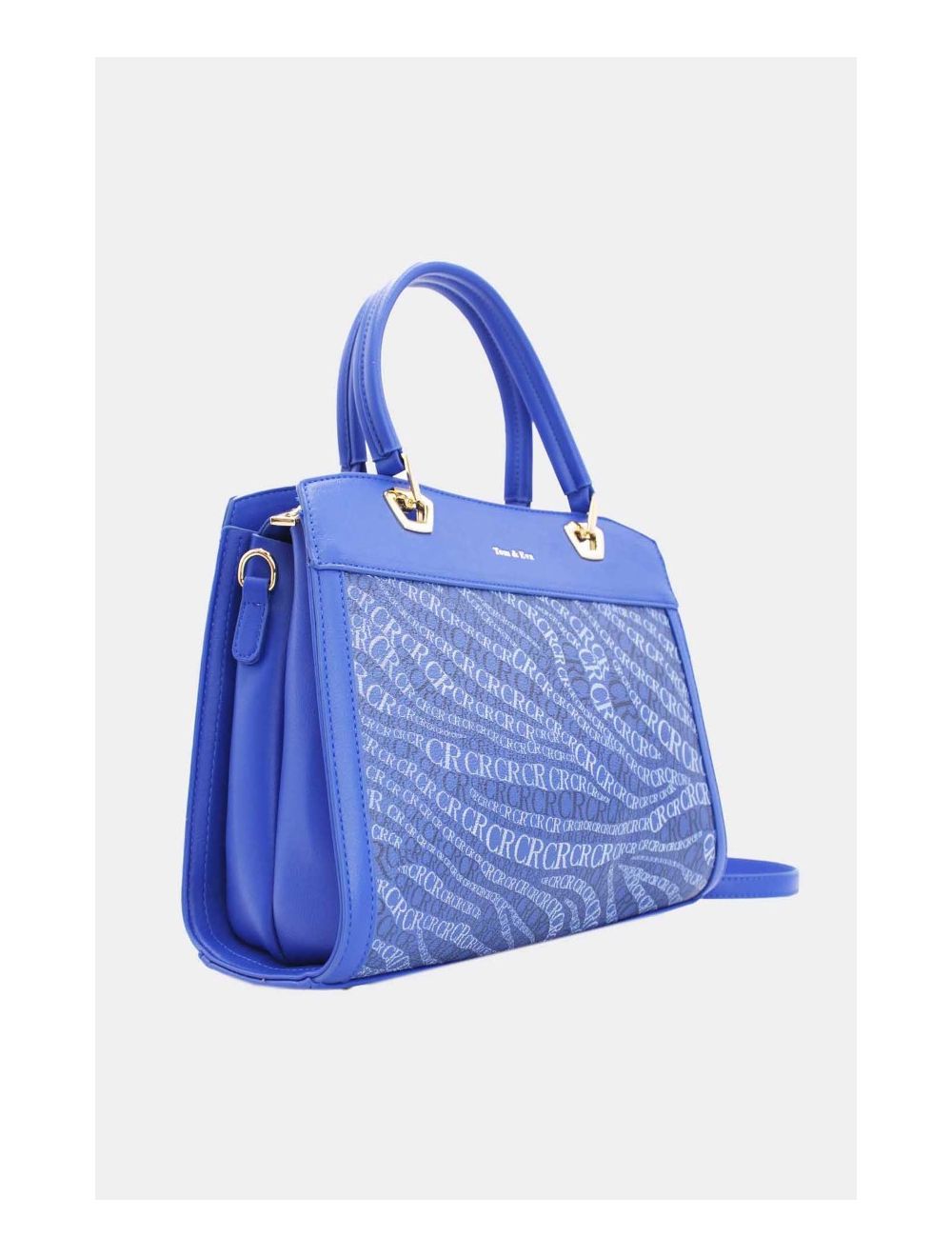 Tom&eva Sac à Main Monogramme-22B-5677-Blue