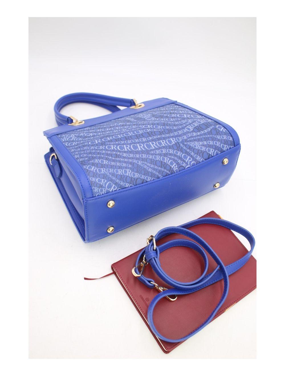 Tom&eva Sac à Main Monogramme-22B-5677-Blue