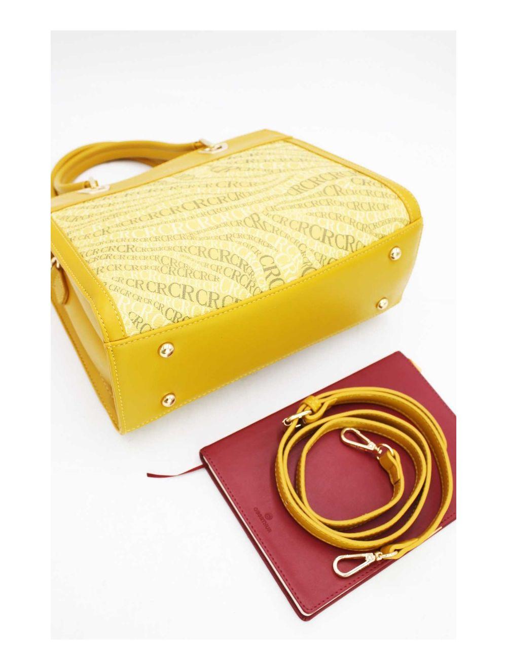 Tom&eva Sac à Main Monogramme-22B-5677-Jaune