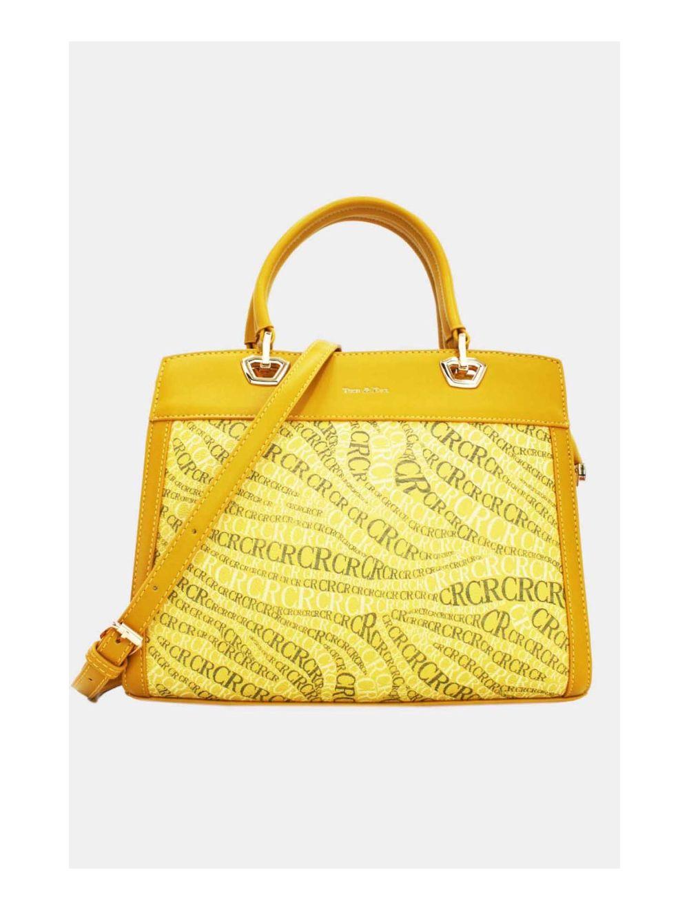 tom&eva Sac à Main Monogramme-22B-5677-Jaune