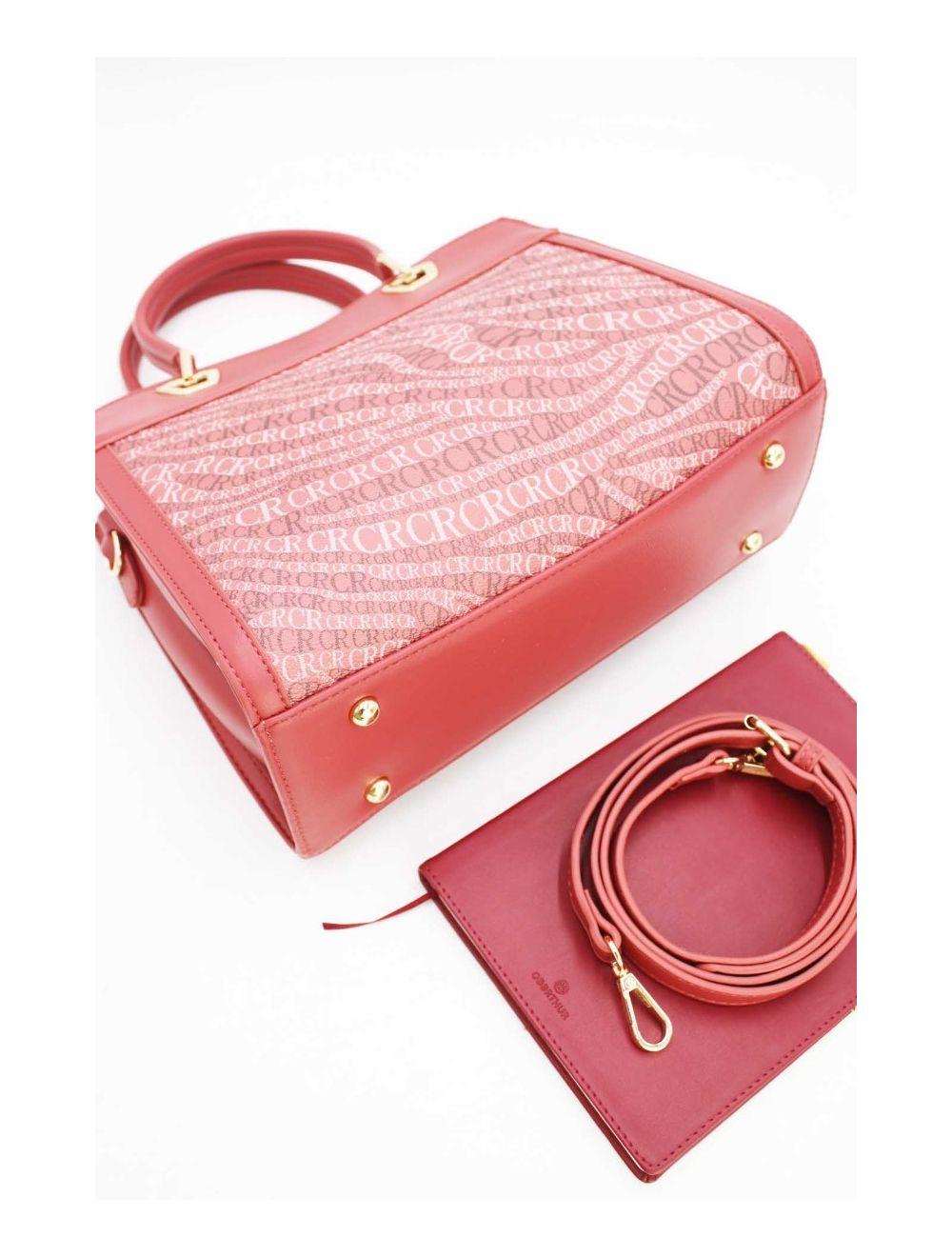 Tom&eva Sac à Main Monogramme-22B-5677-Pink