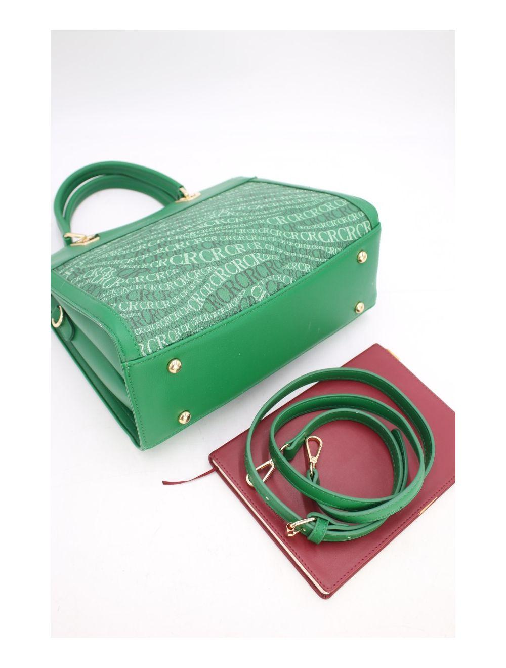 Tom&eva Sac à Main Monogramme-22B-5677-Vert