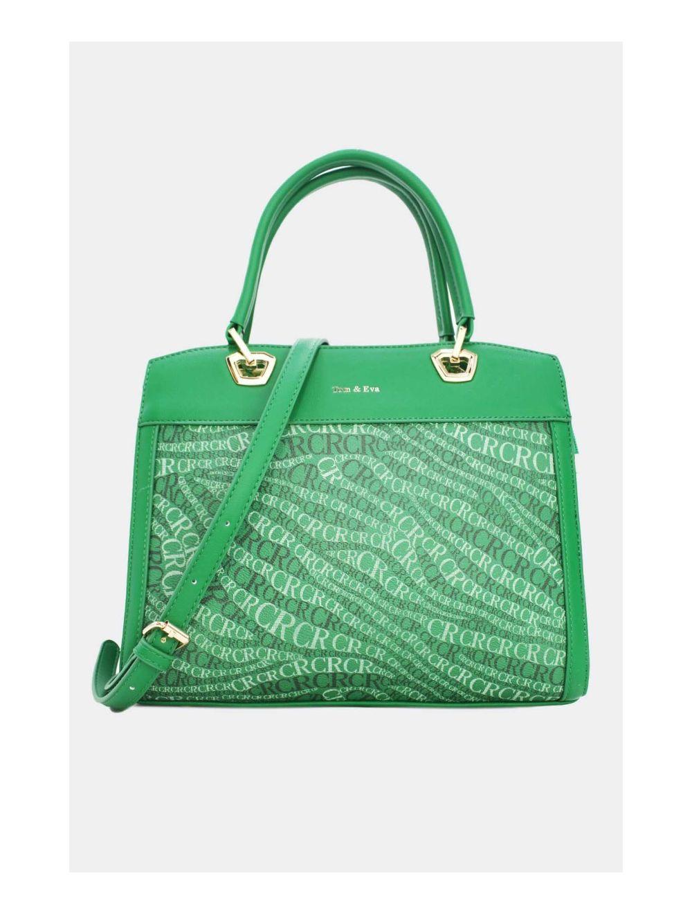 tom&eva Sac à Main Monogramme-22B-5677-Vert