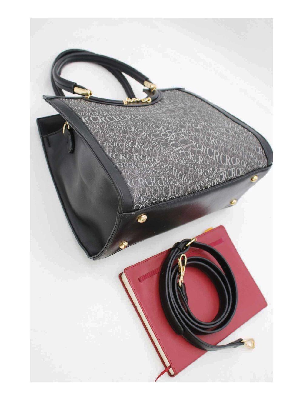 Tom&eva Sac à Main Monogramme-22B-5678-Black