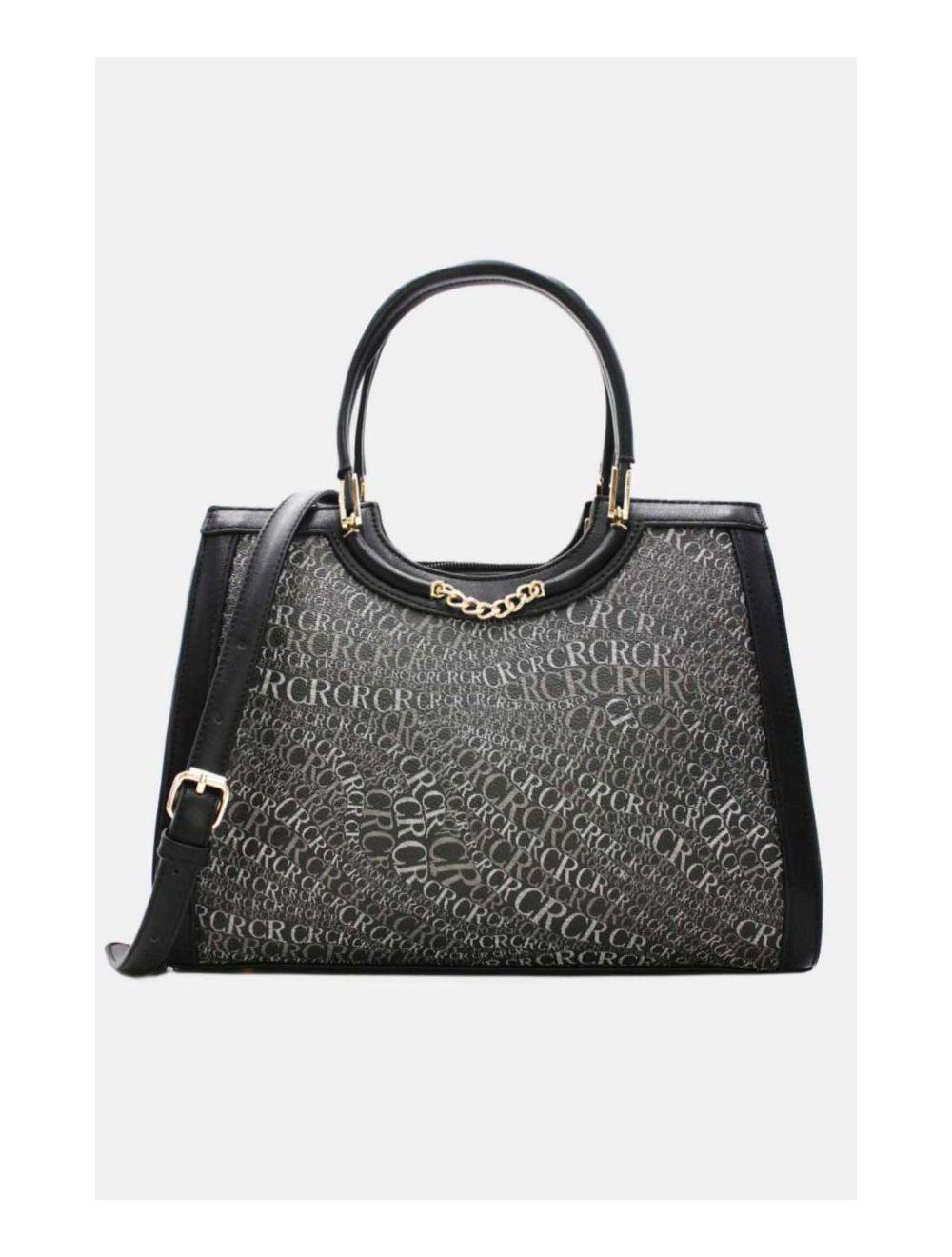 tom&eva Sac à Main Monogramme-22B-5678-Black