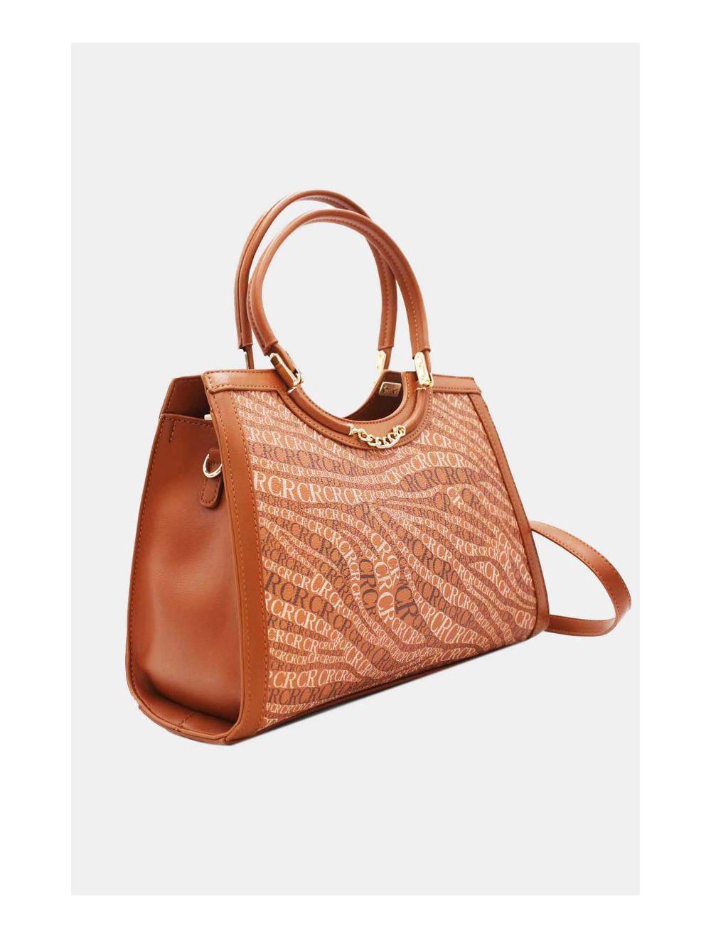 Tom&eva Sac à Main Monogramme-22B-5678-Brown