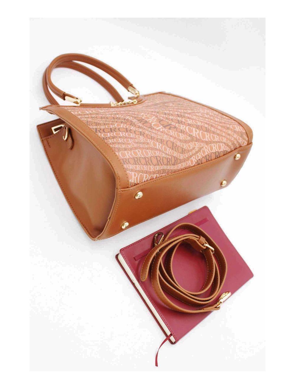 Tom&eva Sac à Main Monogramme-22B-5678-Brown