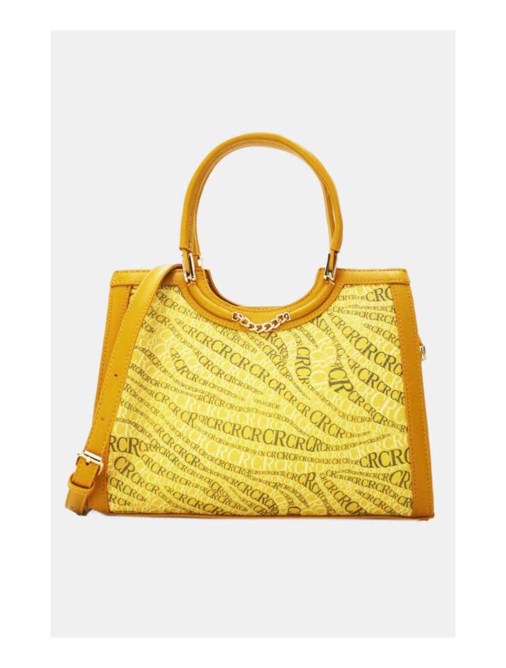 tom&eva Sac à Main Monogramme-22B-5678-Yellow