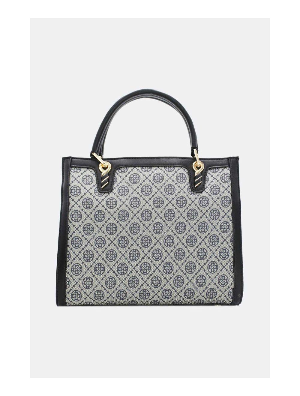 Tom&eva Sac à Main Monogramme-6934-Noir