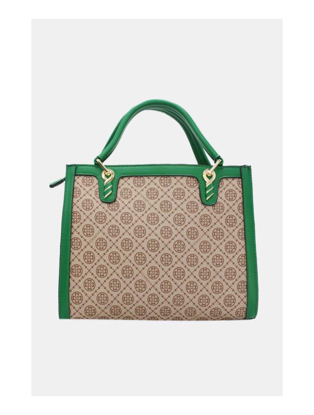 Tom&eva Sac à Main Monogramme-6934-Vert