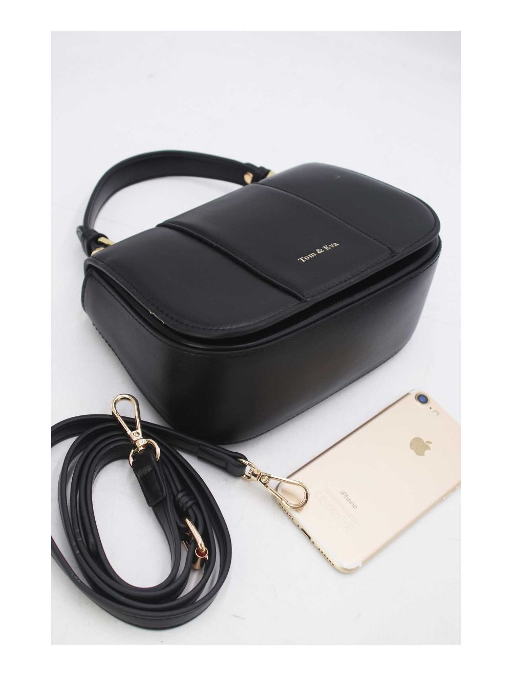 Tom&eva Sac Bandoulière Bicolores 24B-5977-Noir