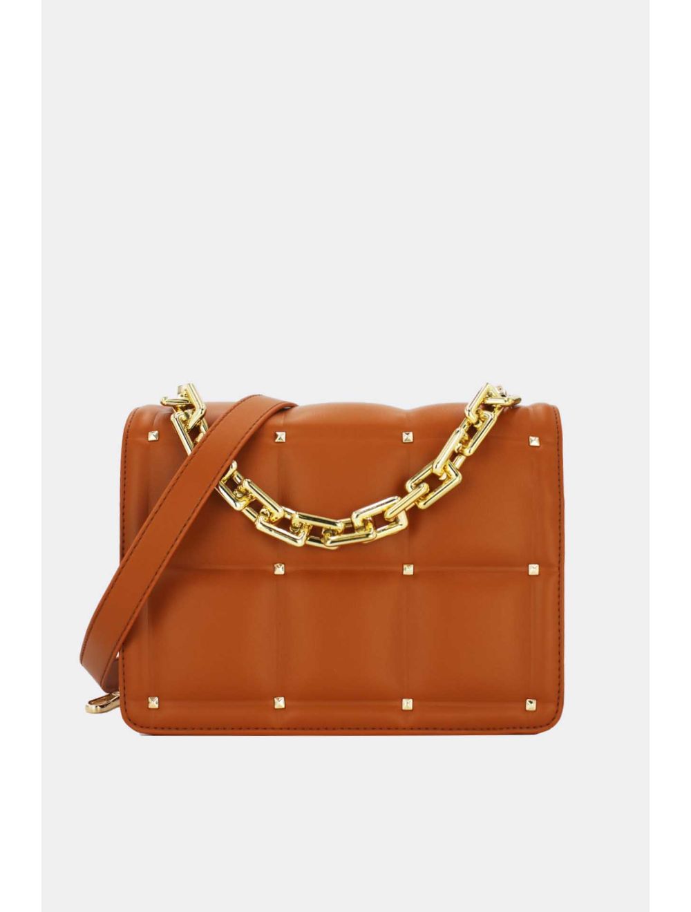 tom&eva Sac Bandoulière Matelassé-6879-Marron