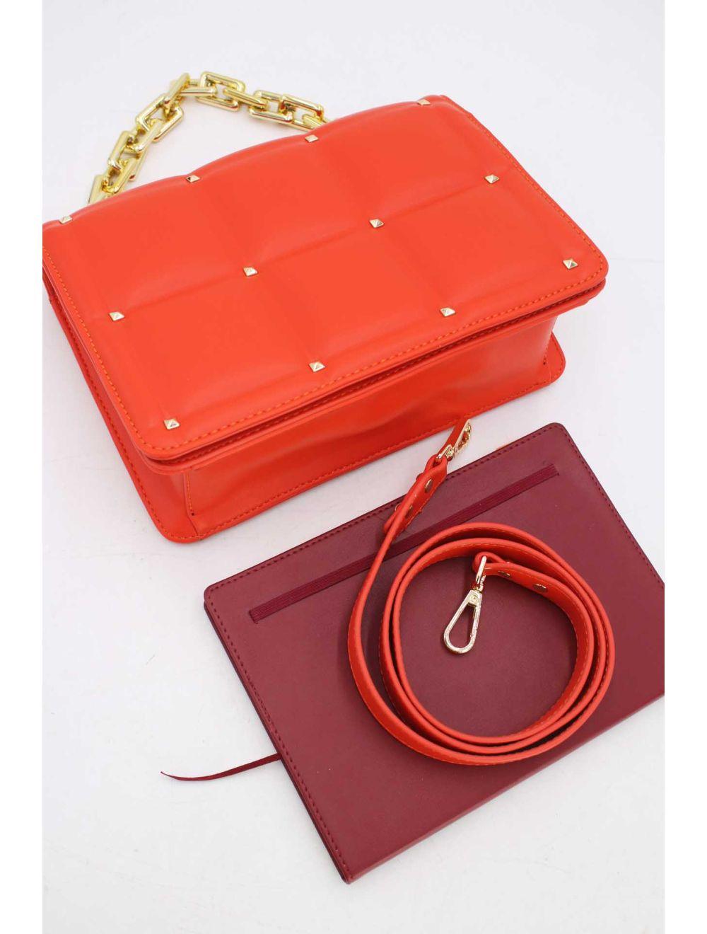 Tom&eva Sac Bandoulière Matelassé-6879-Orange