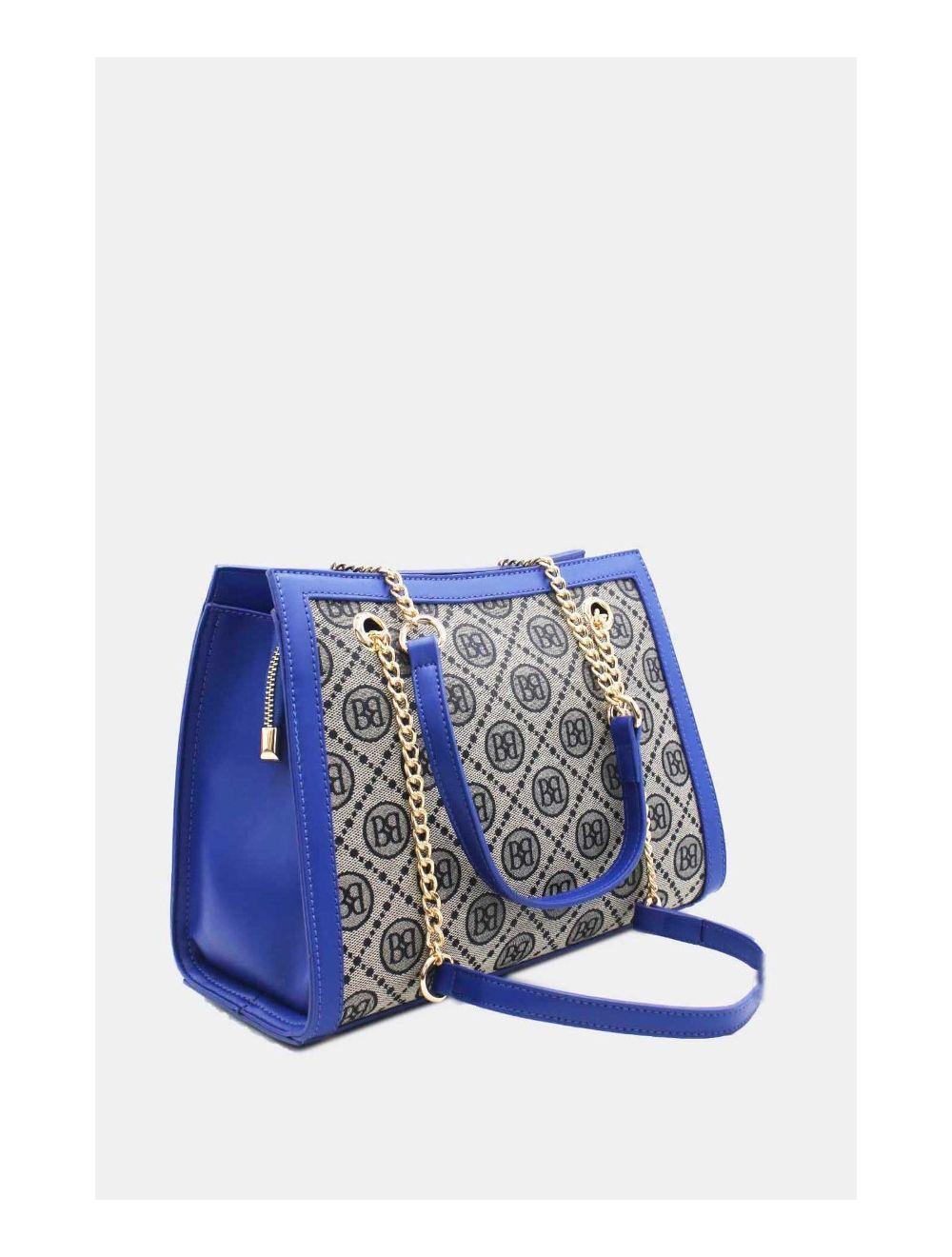 Tom&eva Sac Bandoulière Monogramme 22B-5671-Blue