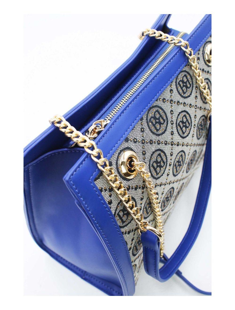 Tom&eva Sac Bandoulière Monogramme 22B-5671-Blue