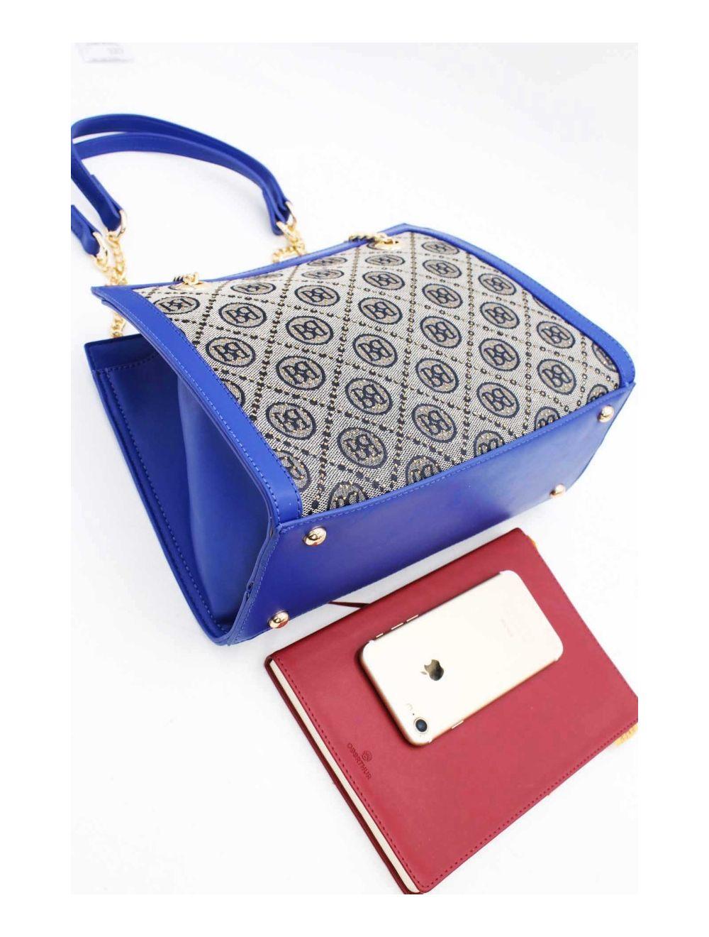 tom&eva Sac Bandoulière Monogramme 22B-5671-Blue