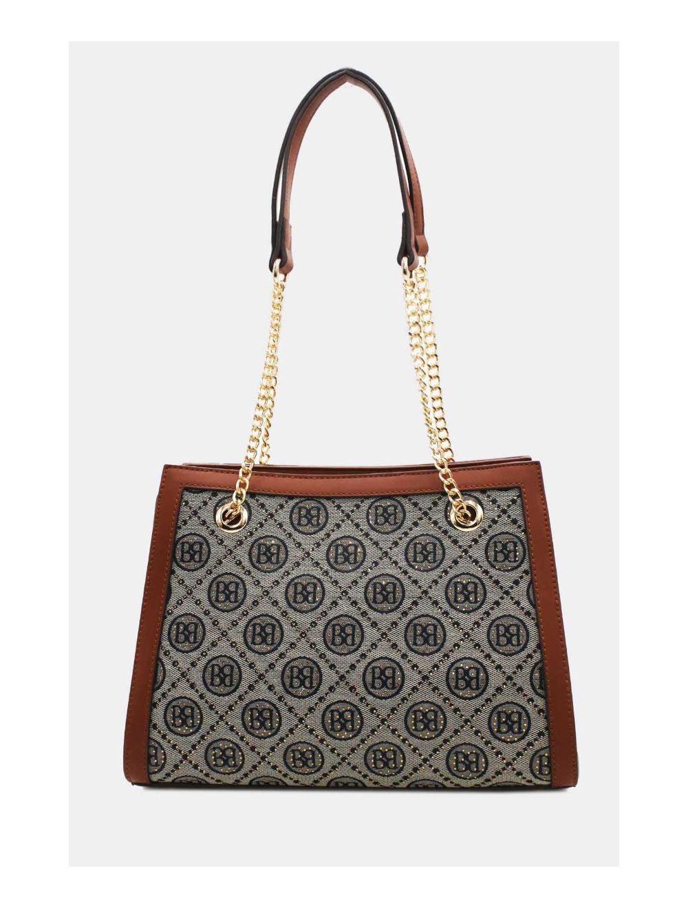 Tom&eva Sac Bandoulière Monogramme 22B-5671-Brown