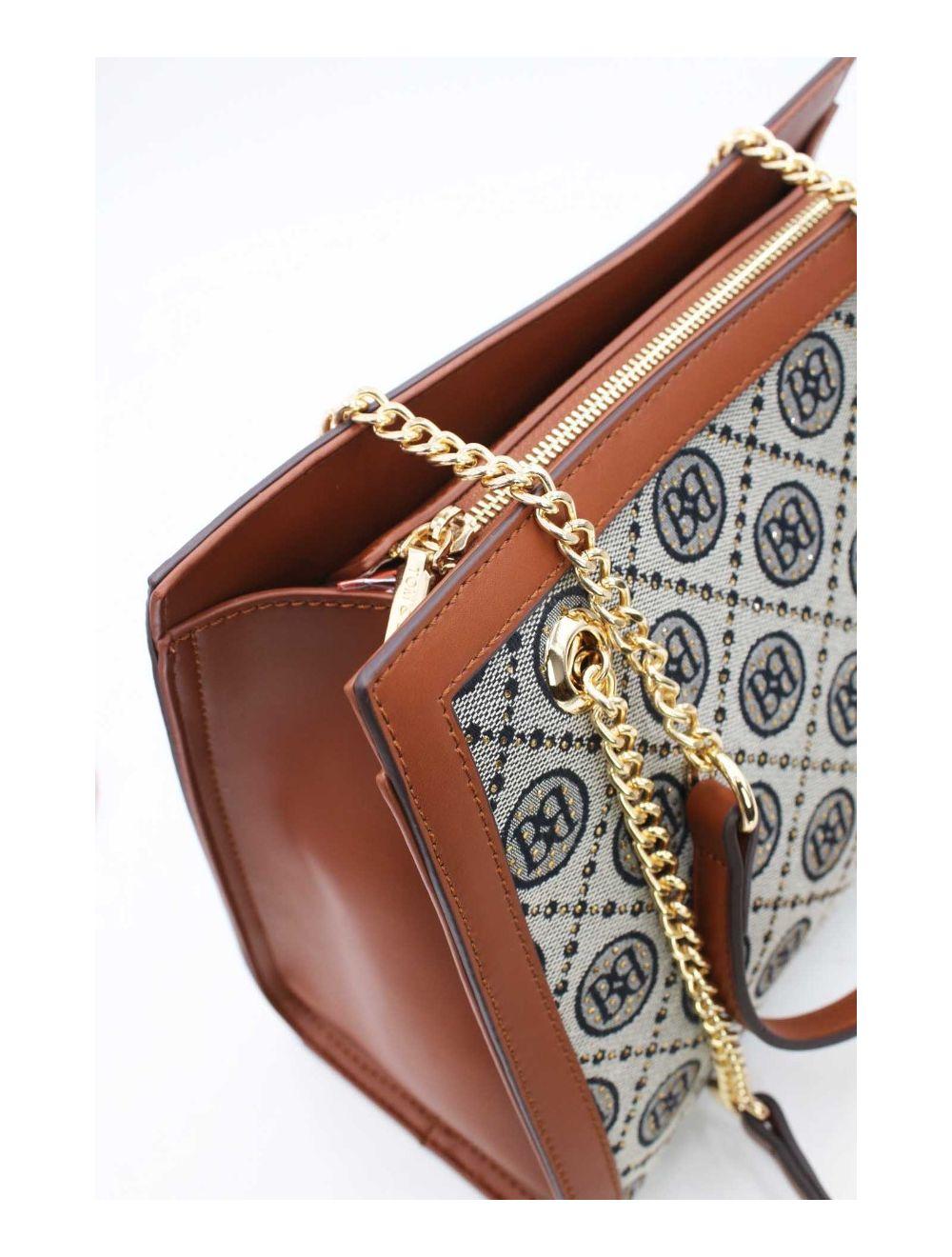 Tom&eva Sac Bandoulière Monogramme 22B-5671-Brown