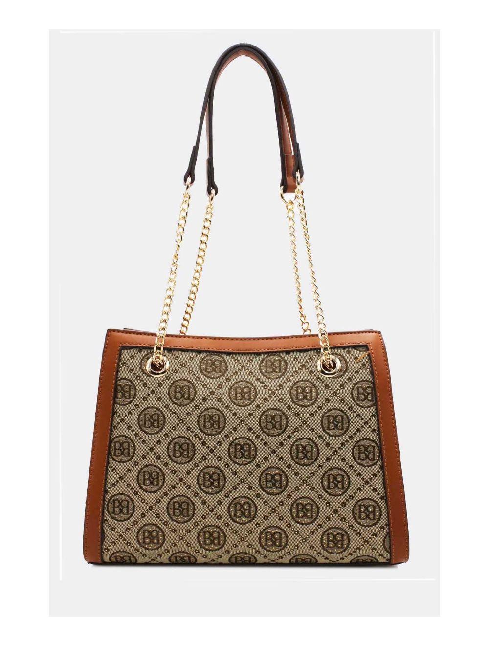 Tom&eva Sac Bandoulière Monogramme 22B-5671-Camel