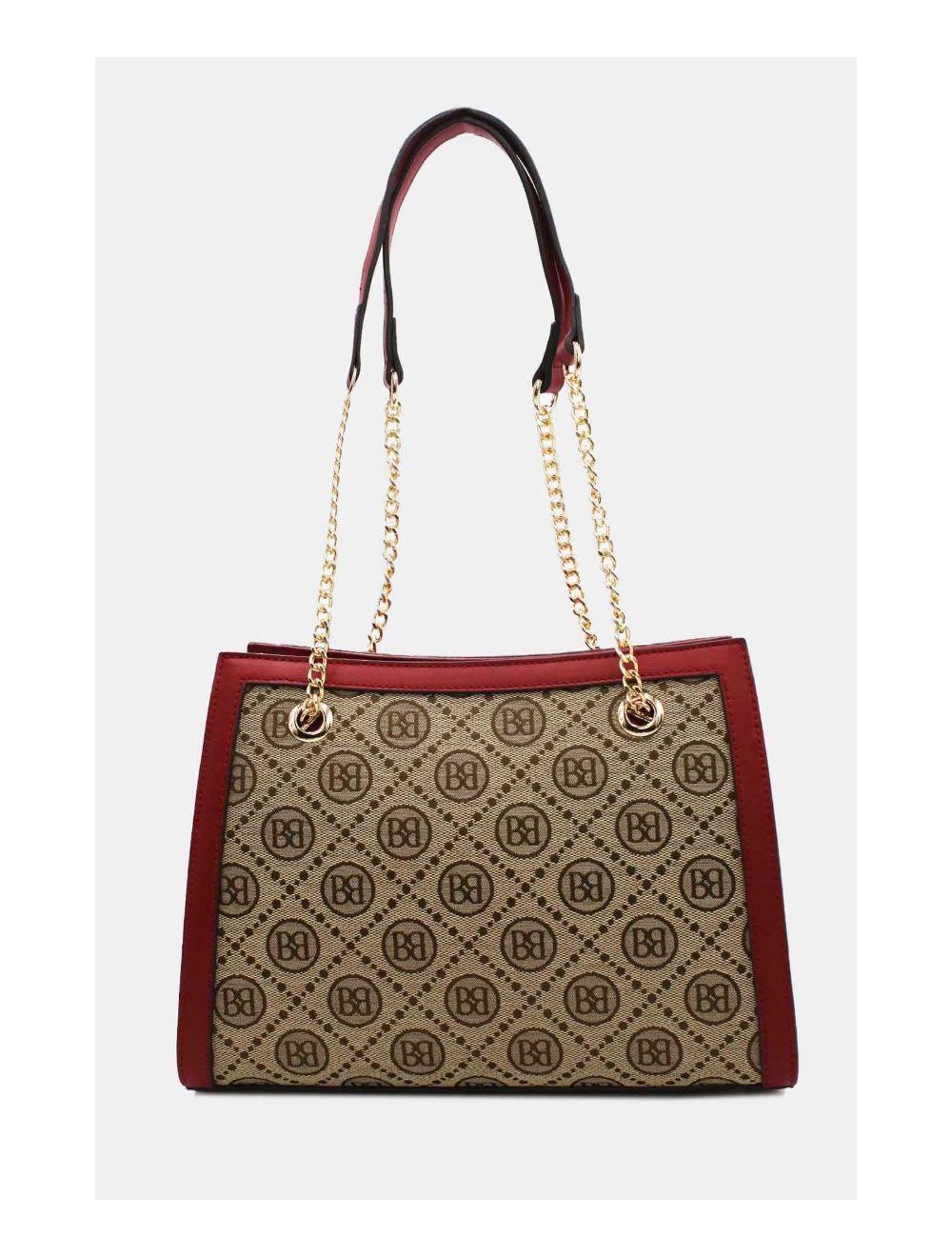 Tom&eva Sac Bandoulière Monogramme 22B-5671-Wine