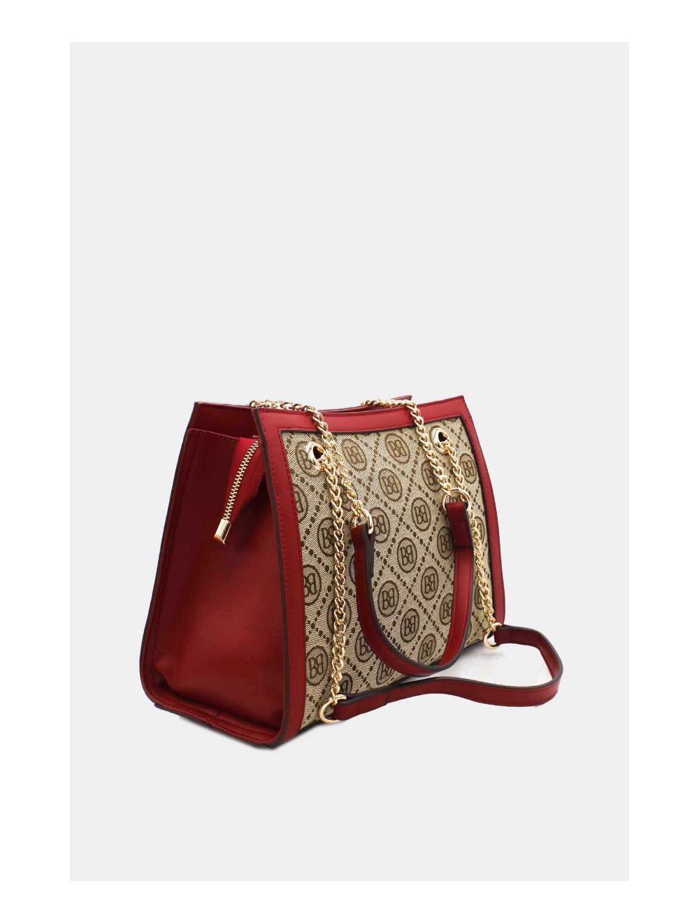 Tom&eva Sac Bandoulière Monogramme 22B-5671-Wine