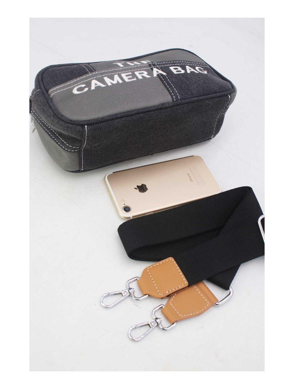 tom&eva Sac Besace Denim 24P-5952-Noir