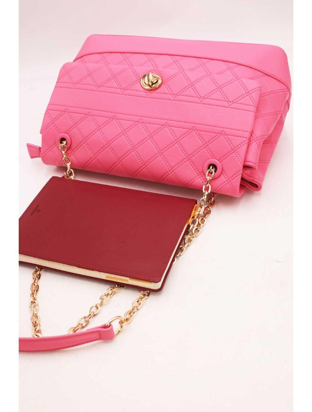 tom&eva Sac Besace Matelassé Fine 21C-5225-Pink