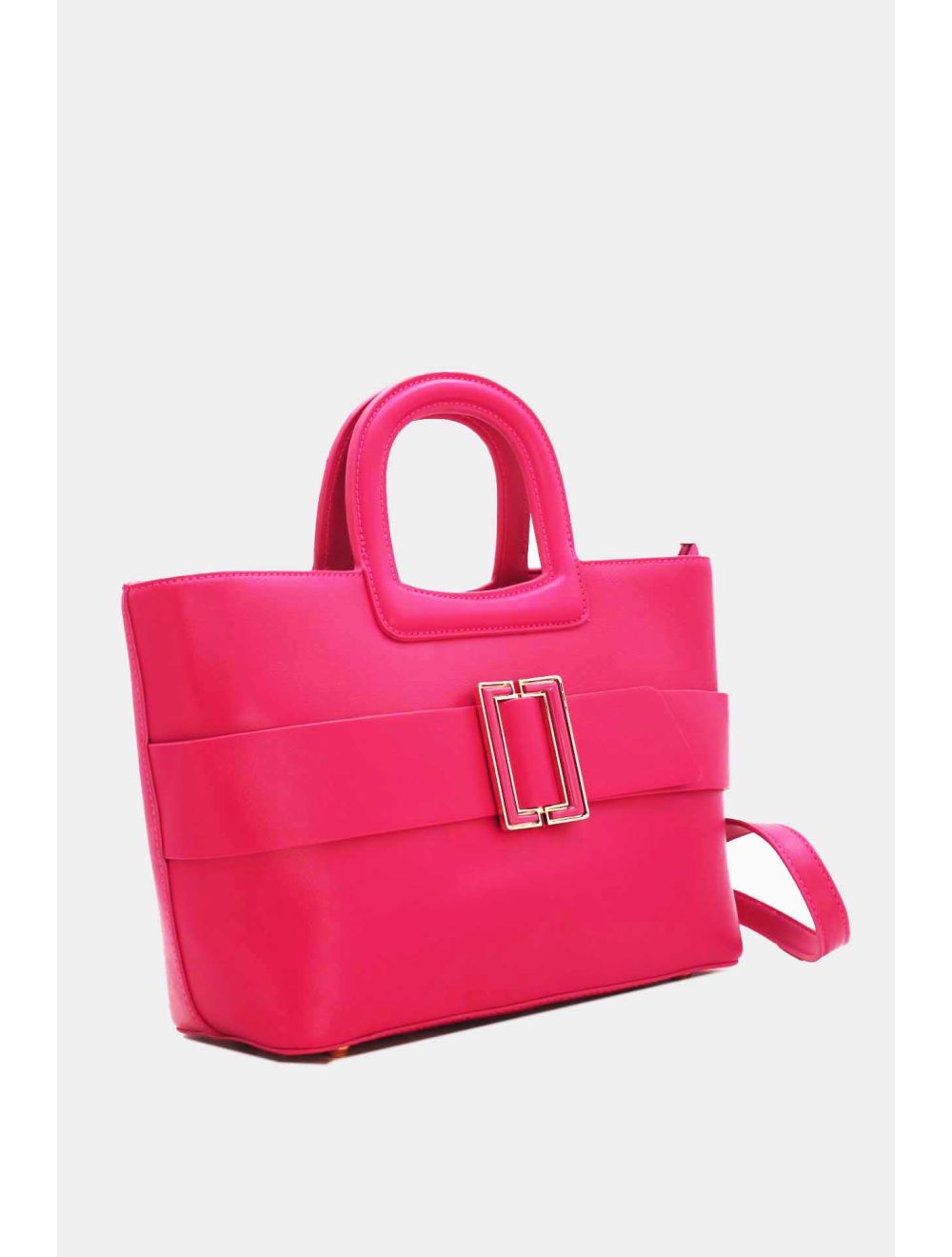 Tom&eva Sac Cabas Ceinturé Unicolore 6944-Fushia