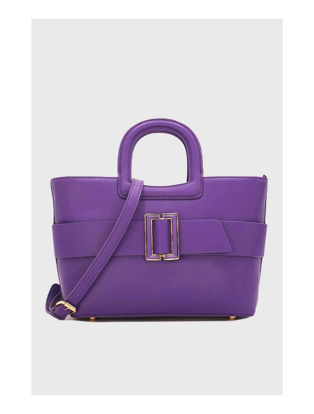 tom&eva Sac Cabas Ceinturé Unicolore 6944-Violet